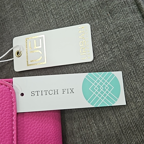 💥50% sale💥NEW Urban Expressions pink kelli clutch fuscia #1225 - Picture 2 of 7